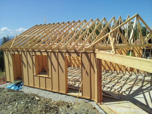 construction bois en blocs modulaires préfabriquées