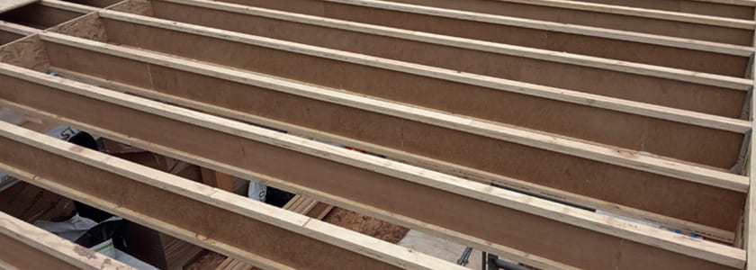 plancher poutre en I bois