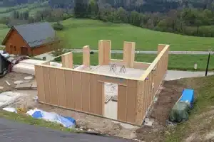 Chantier autoconstruction maison passive en kit