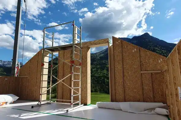 Chantier autoconstruction maison passive en kit