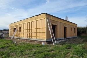 Chantier maison paille charente maritime murs isolés