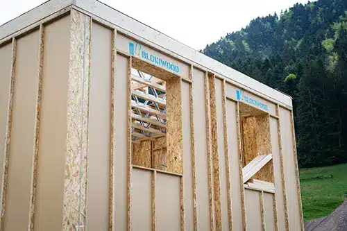 Maison ossature bois lisse de chainage