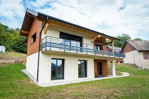 Extérieur enduit maison bois