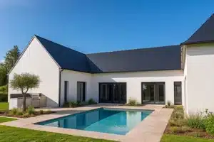 Maison lyonnaise neuve avec piscine