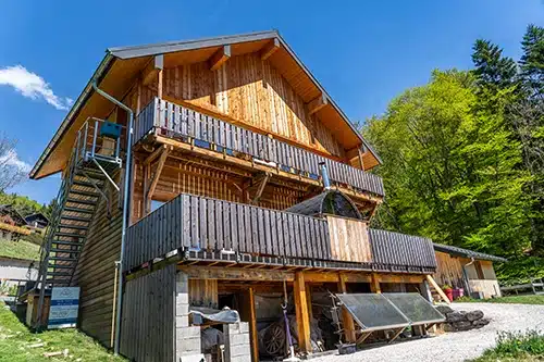 une construction Blokiwood opur un gite