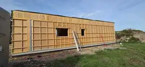 Chantier construction maison bois à Etaules (2)