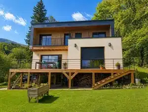 Maison style popup en savoie ossature bois