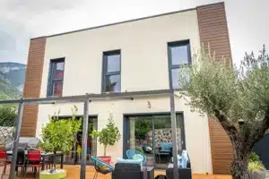 Maison 8 contemporaine carré toit plat