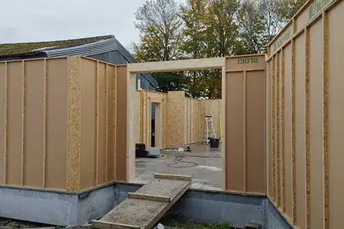 maison préfabriquée autoconstruction isolation fibre de bois